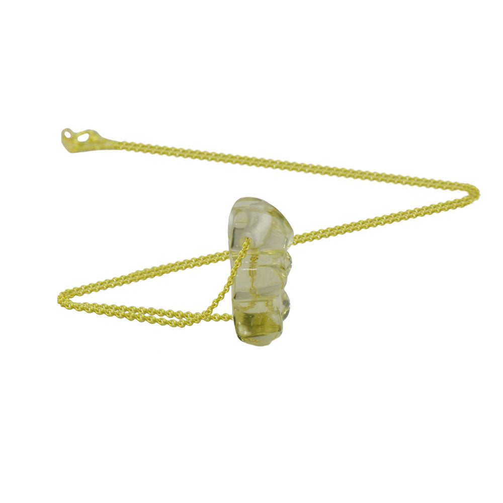 Gummy Bear Lemon Quartz Necklace