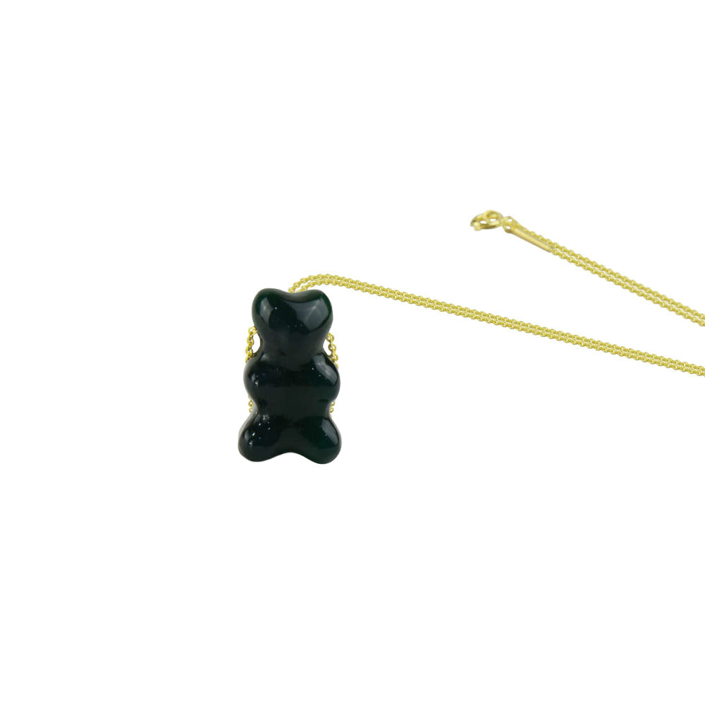 Gummy Bear Green Chalcedony Necklace