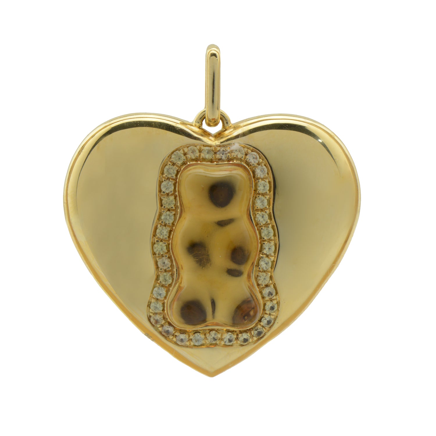 Gummy Bear Heart Shape Pendant