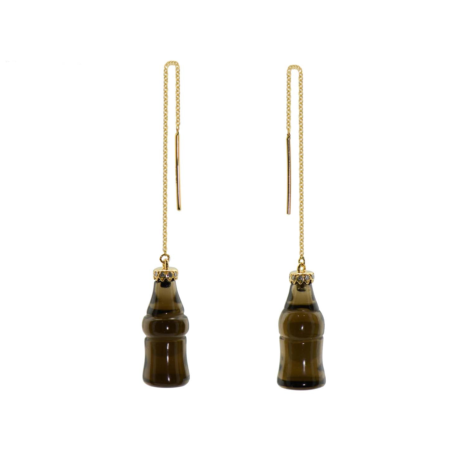 POP Bottle Chain Earrings